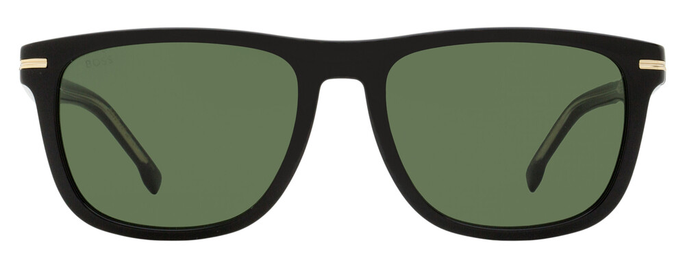 Boss Classic Rectangular Sunglasses B1626/S 807QT Black 55mm - Picture 2 of 2